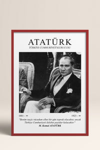 HOMEPACK Ahşap Çerçeveli Tablo Çerçeveli Poster Sanatsal Modern Duvar Dekoru ATA-08