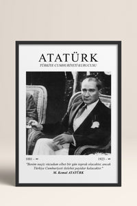 HOMEPACK Ahşap Çerçeveli Tablo Çerçeveli Poster Sanatsal Modern Duvar Dekoru ATA-08