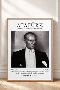 HOMEPACK Ahşap Çerçeveli Tablo Çerçeveli Poster Sanatsal Modern Duvar Dekoru ATA-09