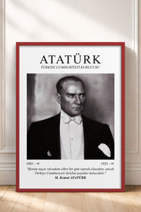 HOMEPACK Ahşap Çerçeveli Tablo Çerçeveli Poster Sanatsal Modern Duvar Dekoru ATA-09