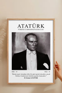 HOMEPACK Ahşap Çerçeveli Tablo Çerçeveli Poster Sanatsal Modern Duvar Dekoru ATA-09