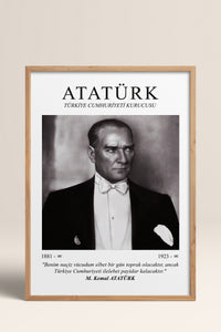 HOMEPACK Ahşap Çerçeveli Tablo Çerçeveli Poster Sanatsal Modern Duvar Dekoru ATA-09