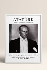 HOMEPACK Ahşap Çerçeveli Tablo Çerçeveli Poster Sanatsal Modern Duvar Dekoru ATA-09