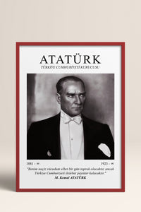 HOMEPACK Ahşap Çerçeveli Tablo Çerçeveli Poster Sanatsal Modern Duvar Dekoru ATA-09
