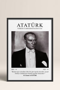 HOMEPACK Ahşap Çerçeveli Tablo Çerçeveli Poster Sanatsal Modern Duvar Dekoru ATA-09