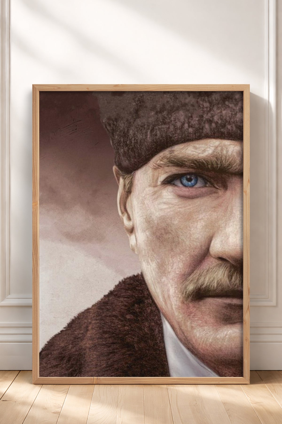 HOMEPACK Ahşap Çerçeveli Tablo Çerçeveli Poster Sanatsal Modern Duvar Dekoru ATA-11