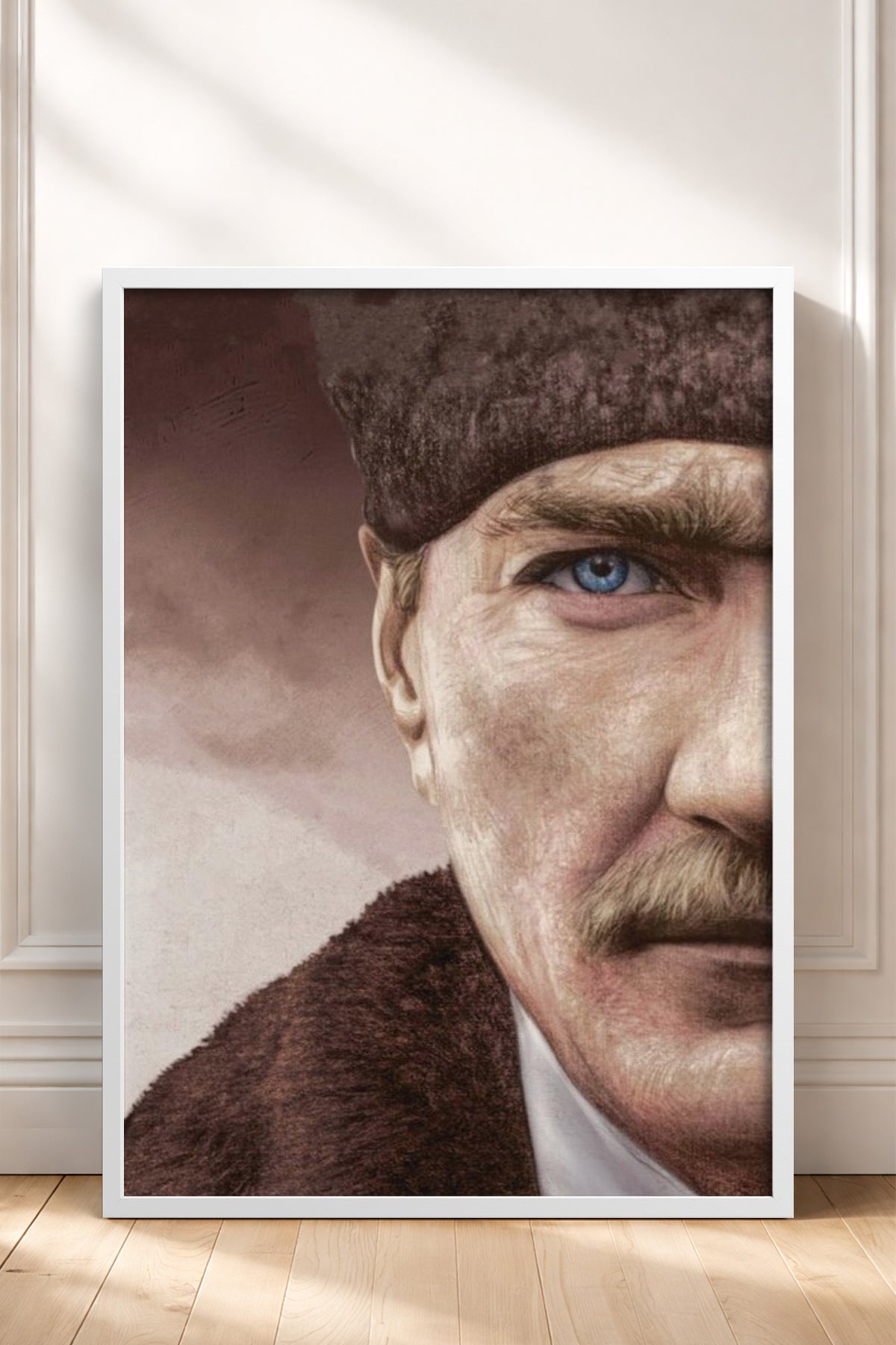 HOMEPACK Ahşap Çerçeveli Tablo Çerçeveli Poster Sanatsal Modern Duvar Dekoru ATA-11
