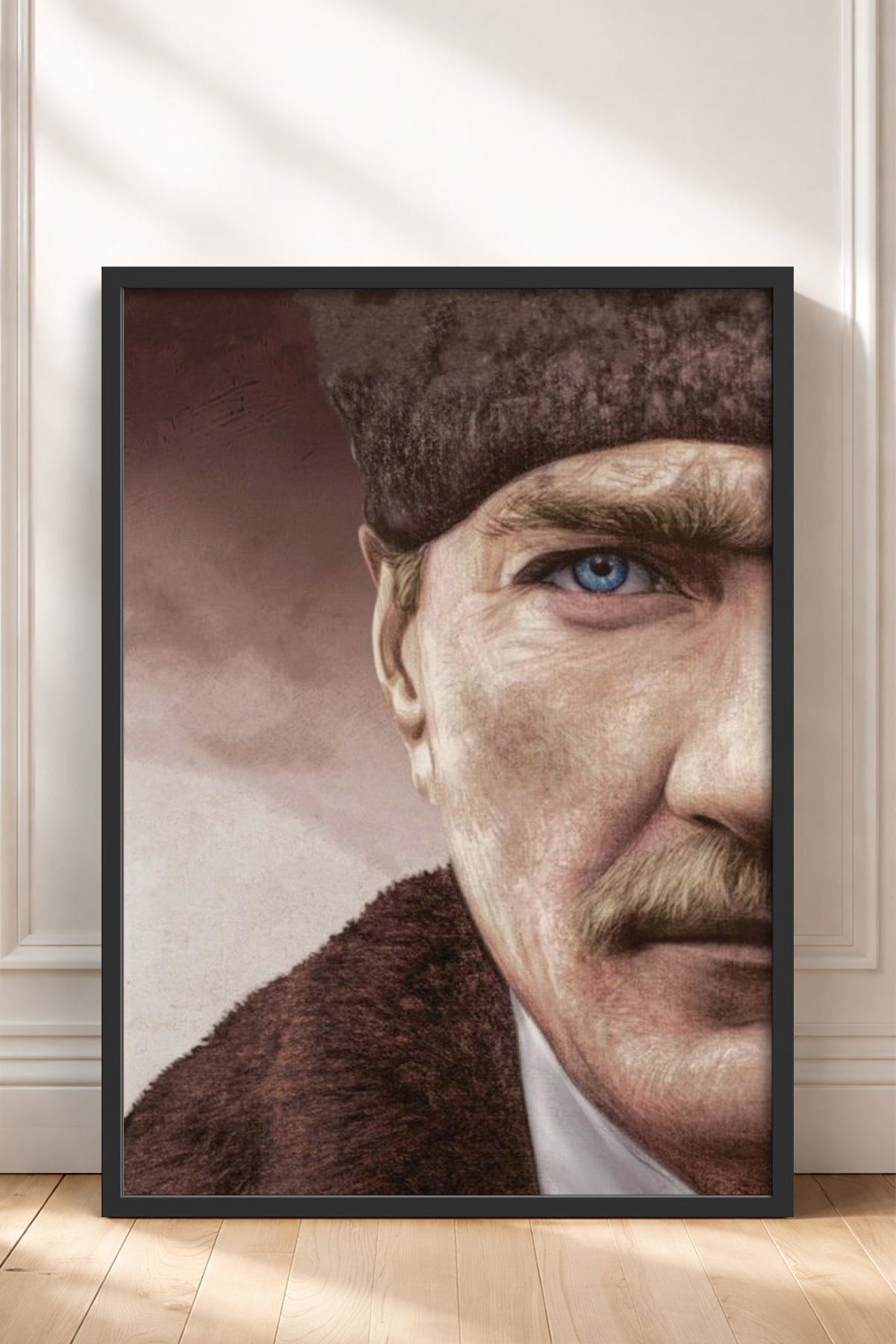 HOMEPACK Ahşap Çerçeveli Tablo Çerçeveli Poster Sanatsal Modern Duvar Dekoru ATA-11