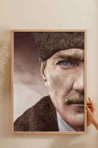 HOMEPACK Ahşap Çerçeveli Tablo Çerçeveli Poster Sanatsal Modern Duvar Dekoru ATA-11
