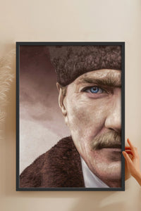 HOMEPACK Ahşap Çerçeveli Tablo Çerçeveli Poster Sanatsal Modern Duvar Dekoru ATA-11