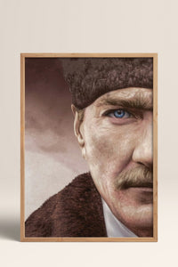 HOMEPACK Ahşap Çerçeveli Tablo Çerçeveli Poster Sanatsal Modern Duvar Dekoru ATA-11