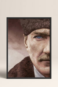 HOMEPACK Ahşap Çerçeveli Tablo Çerçeveli Poster Sanatsal Modern Duvar Dekoru ATA-11