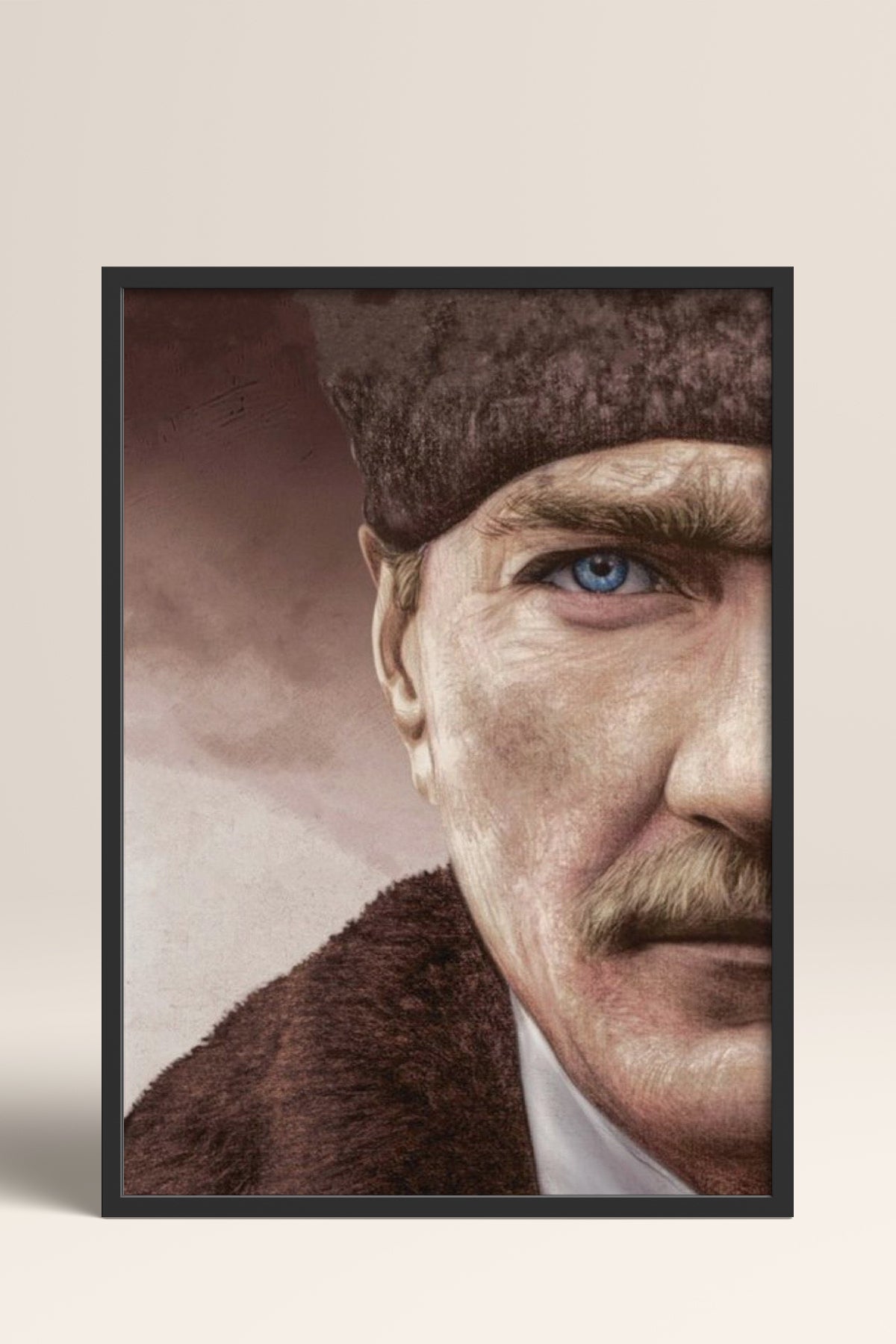 HOMEPACK Ahşap Çerçeveli Tablo Çerçeveli Poster Sanatsal Modern Duvar Dekoru ATA-11