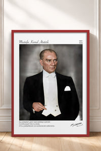 HOMEPACK Ahşap Çerçeveli Tablo Çerçeveli Poster Sanatsal Modern Duvar Dekoru ATA-12