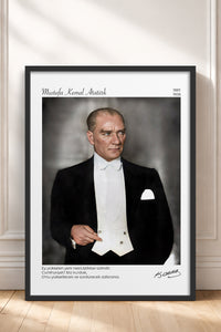 HOMEPACK Ahşap Çerçeveli Tablo Çerçeveli Poster Sanatsal Modern Duvar Dekoru ATA-12