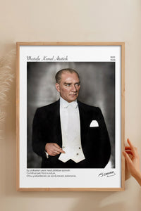 HOMEPACK Ahşap Çerçeveli Tablo Çerçeveli Poster Sanatsal Modern Duvar Dekoru ATA-12