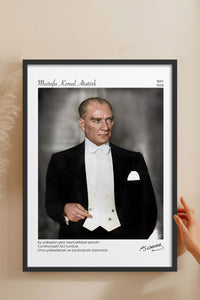 HOMEPACK Ahşap Çerçeveli Tablo Çerçeveli Poster Sanatsal Modern Duvar Dekoru ATA-12