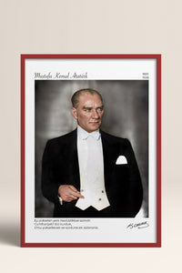 HOMEPACK Ahşap Çerçeveli Tablo Çerçeveli Poster Sanatsal Modern Duvar Dekoru ATA-12