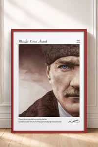 HOMEPACK Ahşap Çerçeveli Tablo Çerçeveli Poster Sanatsal Modern Duvar Dekoru ATA-13