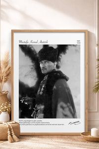 HOMEPACK Ahşap Çerçeveli Tablo Çerçeveli Poster Sanatsal Modern Duvar Dekoru ATA-14