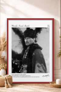 HOMEPACK Ahşap Çerçeveli Tablo Çerçeveli Poster Sanatsal Modern Duvar Dekoru ATA-14