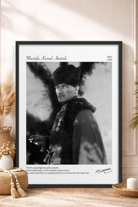 HOMEPACK Ahşap Çerçeveli Tablo Çerçeveli Poster Sanatsal Modern Duvar Dekoru ATA-14