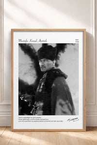 HOMEPACK Ahşap Çerçeveli Tablo Çerçeveli Poster Sanatsal Modern Duvar Dekoru ATA-14
