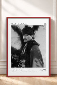 HOMEPACK Ahşap Çerçeveli Tablo Çerçeveli Poster Sanatsal Modern Duvar Dekoru ATA-14