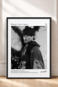 HOMEPACK Ahşap Çerçeveli Tablo Çerçeveli Poster Sanatsal Modern Duvar Dekoru ATA-14