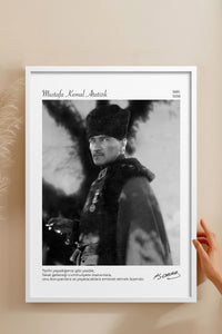 HOMEPACK Ahşap Çerçeveli Tablo Çerçeveli Poster Sanatsal Modern Duvar Dekoru ATA-14