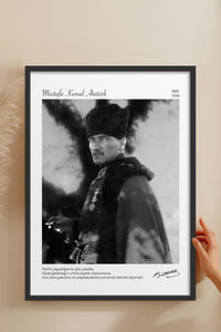 HOMEPACK Ahşap Çerçeveli Tablo Çerçeveli Poster Sanatsal Modern Duvar Dekoru ATA-14