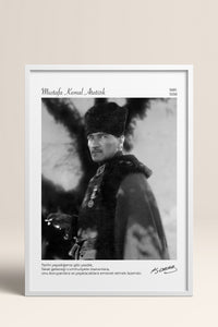 HOMEPACK Ahşap Çerçeveli Tablo Çerçeveli Poster Sanatsal Modern Duvar Dekoru ATA-14