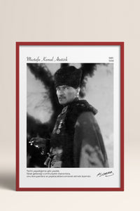 HOMEPACK Ahşap Çerçeveli Tablo Çerçeveli Poster Sanatsal Modern Duvar Dekoru ATA-14