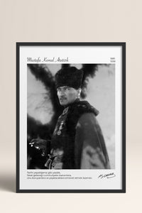 HOMEPACK Ahşap Çerçeveli Tablo Çerçeveli Poster Sanatsal Modern Duvar Dekoru ATA-14