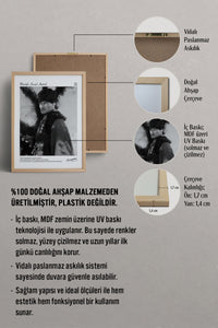 HOMEPACK Ahşap Çerçeveli Tablo Çerçeveli Poster Sanatsal Modern Duvar Dekoru ATA-14