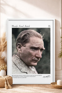 HOMEPACK Ahşap Çerçeveli Tablo Çerçeveli Poster Sanatsal Modern Duvar Dekoru ATA-15