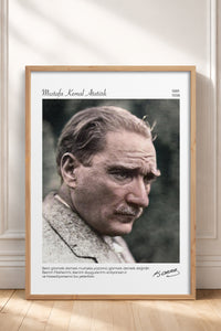 HOMEPACK Ahşap Çerçeveli Tablo Çerçeveli Poster Sanatsal Modern Duvar Dekoru ATA-15