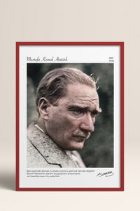 HOMEPACK Ahşap Çerçeveli Tablo Çerçeveli Poster Sanatsal Modern Duvar Dekoru ATA-15