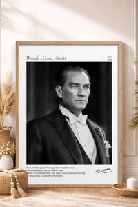 HOMEPACK Ahşap Çerçeveli Tablo Çerçeveli Poster Sanatsal Modern Duvar Dekoru ATA-16