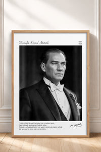 HOMEPACK Ahşap Çerçeveli Tablo Çerçeveli Poster Sanatsal Modern Duvar Dekoru ATA-16