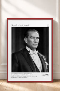 HOMEPACK Ahşap Çerçeveli Tablo Çerçeveli Poster Sanatsal Modern Duvar Dekoru ATA-16