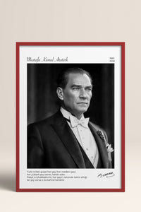 HOMEPACK Ahşap Çerçeveli Tablo Çerçeveli Poster Sanatsal Modern Duvar Dekoru ATA-16