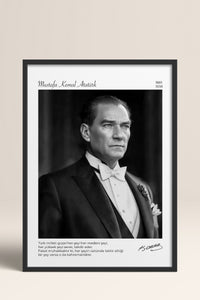 HOMEPACK Ahşap Çerçeveli Tablo Çerçeveli Poster Sanatsal Modern Duvar Dekoru ATA-16