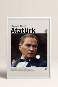 HOMEPACK Ahşap Çerçeveli Tablo Çerçeveli Poster Sanatsal Modern Duvar Dekoru ATA-18