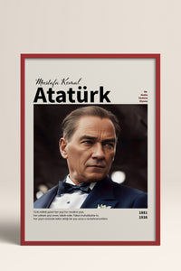 HOMEPACK Ahşap Çerçeveli Tablo Çerçeveli Poster Sanatsal Modern Duvar Dekoru ATA-18