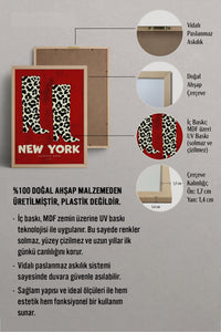 HOMEPACK Ahşap Çerçeveli Tablo Çerçeveli Poster Sanatsal Modern Duvar Dekoru BEK-8000