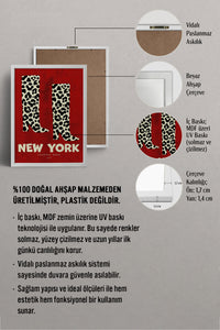 HOMEPACK Ahşap Çerçeveli Tablo Çerçeveli Poster Sanatsal Modern Duvar Dekoru BEK-8000