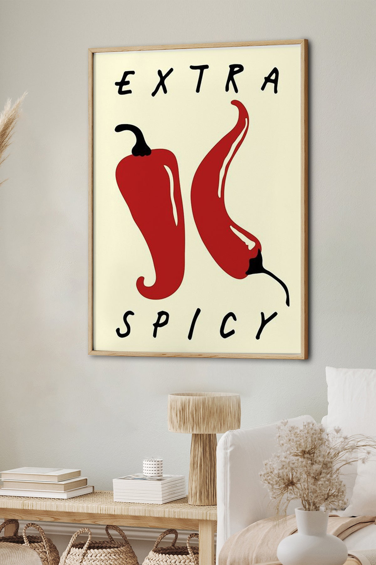 HOMEPACK Ahşap Çerçeveli Tablo Çerçeveli Poster Sanatsal Modern Duvar Dekoru BEK-8001
