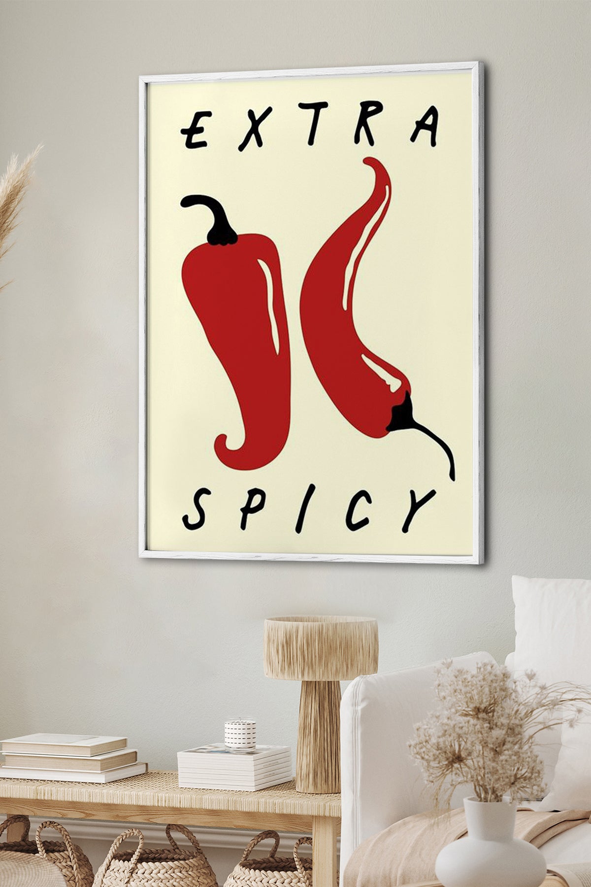 HOMEPACK Ahşap Çerçeveli Tablo Çerçeveli Poster Sanatsal Modern Duvar Dekoru BEK-8001