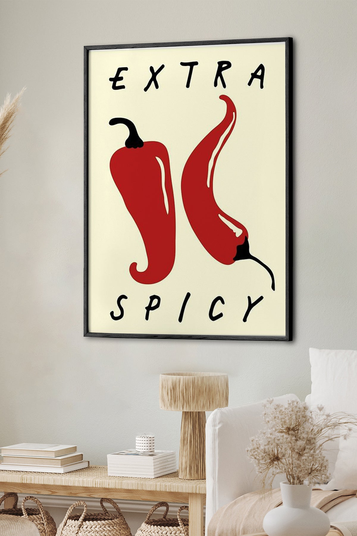 HOMEPACK Ahşap Çerçeveli Tablo Çerçeveli Poster Sanatsal Modern Duvar Dekoru BEK-8001